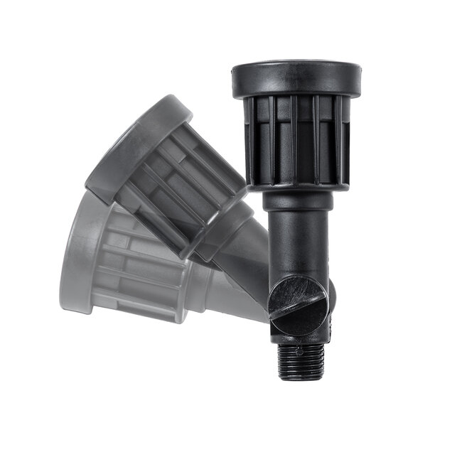 GARDENINI 61545 Καρφωτό Φωτιστικό Σποτ Κήπου LED 5W 550lm 38° DC 24V IP68 Υψηλής Αντοχής ABS IK06 Φ5.5 x Υ13.5cm - Μπλε 450nm Dimmable - Μαύρο - Bridgelux Chip - 3 Years Warranty - 5