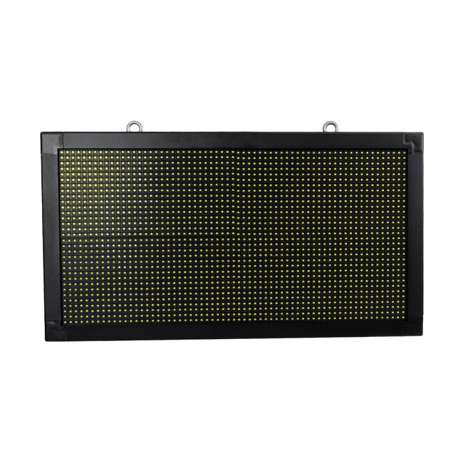 DISPLAY 90796 LED Scrolling Display 64x32cm - Κυλιόμενη Ψηφιακή Πινακίδα / Επιγραφή Διπλής Όψης P10 LED SMD AC 220-240V - Λειτουργία μέσω Wi-Fi με Εφαρμογή APP - Αισθήτηρας Θερμοκρασίας και Υγρασίας - Αδιάβροχο IP65 - Μ70 x Π11 x Υ38.5cm - Ψυχρό Λευκό 6000K - 1 Χρόνο Εγγύηση