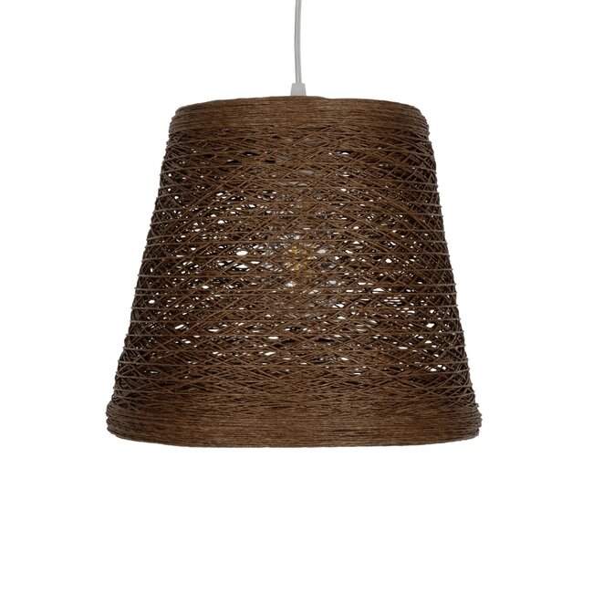 PLAYROOM 999-0145 Vintage Κρεμαστό Φωτιστικό Οροφής με Ντουί 1 x E27 AC 220-240V IP20 - Καφέ - Μ30 x Π30 x Υ30cm - 4