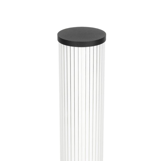 CYLIS GLB-103-0014 Φωτιστικό Κολωνάκι Κήπου LED 15W 1350lm 360° AC 220-240V Αδιάβροχο IP65 Θερμό Λευκό 2700K - Sanan SMD Chip - Μαύρο Ματ - Μ13 x Π13 x Υ80cm - 3 Χρόνια Εγγύηση - 4