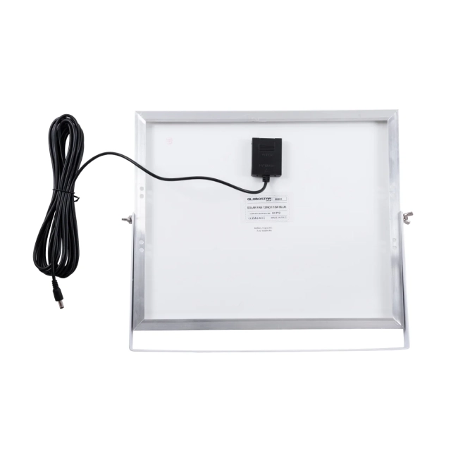 SOLARO-FAN 85352 Solar Fan Αυτόνομος Ηλιακός Επιδαπέδιος Ανεμιστήρας 25W 2 Λειτουργιών Ρεύματος με AC 220-240V ή με Φωτοβολταϊκό Panel 9V 12W & Επαναφορτιζόμενη Μπαταρία Li-ion 7.4V 4400mAh - 12 Ταχύτητες - Ενσωματωμένο USB 2.0 Charger Συσκευών - IP20 - Μ42 x Π20 x Υ35cm - Μαύρο & Ασημί - 2 Years Wa - 12