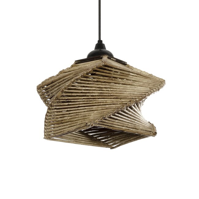 HUSLE 205-0043 Boho Κρεμαστό Φωτιστικό Οροφής με Ντουί 1 x E27 AC 220-240V IP20 - Μπεζ - M28 x Π28 x Υ19cm - 2 HUSLE 205-0043 Boho Κρεμαστό Φωτιστικό Οροφής με Ντουί 1 x E27 AC 220-240V IP20 - Μπεζ - M28 x Π28 x Υ19cm - 2
