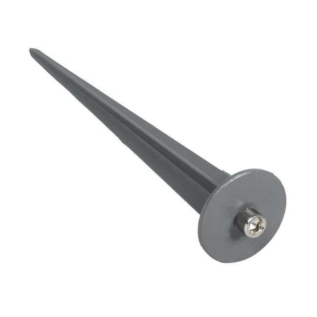 TREKO GLB-103-0026 Φωτιστικό Σποτ για Φυτά - Δέντρα με Βάση Κήπου / Καρφωτό LED 3W 270lm 5° DC 24V Αδιάβροχο IP65 Θερμό Λευκό 2700K - Sanan SMD Chip - Γκρι Ανθρακί Ματ - Μ5 x Π5 x Υ12cm - 3 Χρόνια Εγγύηση - 10