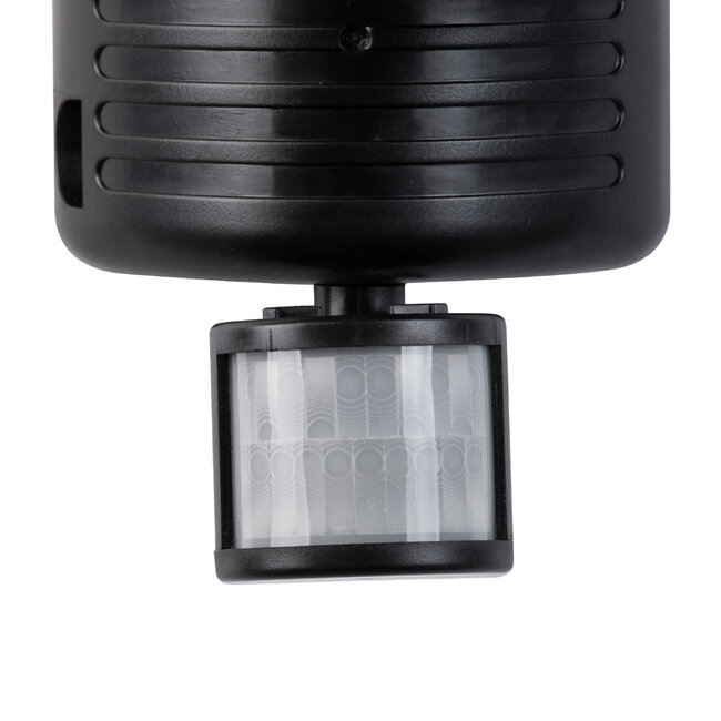 85712 Μαύρο Αυτόνομο Ηλιακό Φωτιστικό LED SMD 10W 150lm με Ενσωματωμένη Μπαταρία 1200mAh - Φωτοβολταϊκό Πάνελ με Αισθητήρα Ημέρας-Νύχτας και PIR Αισθητήρα Κίνησης Αδιάβροχο IP54 Ψυχρό Λευκό 6000K - 8