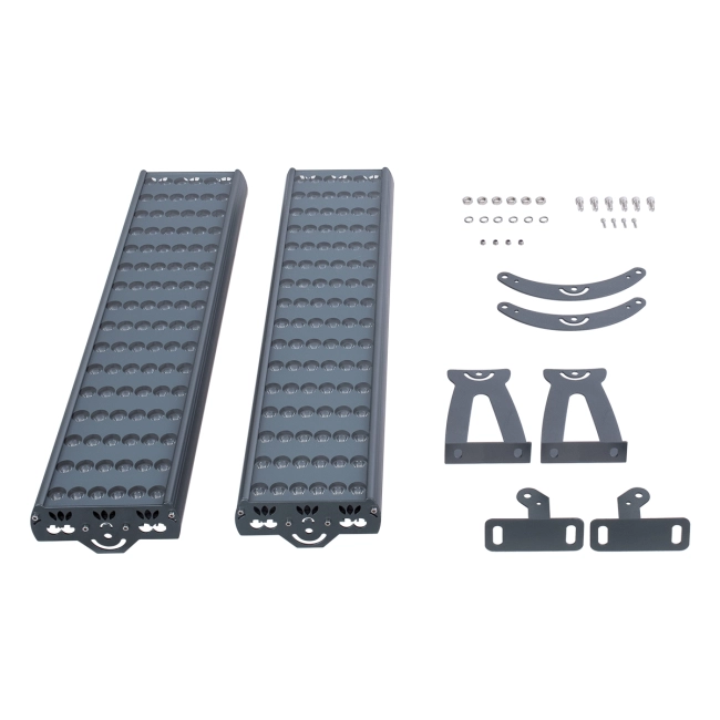 FLOOD-TENA 90225 Προβολέας Wall Washer για Φωτισμό Κτιρίων LED 192W 17280lm 10° DC 24V Αδιάβροχο IP65 L68.5 x W33 x H24cm Θερμό Λευκό 2700K - Ασημί - 3 Years Warranty - 13