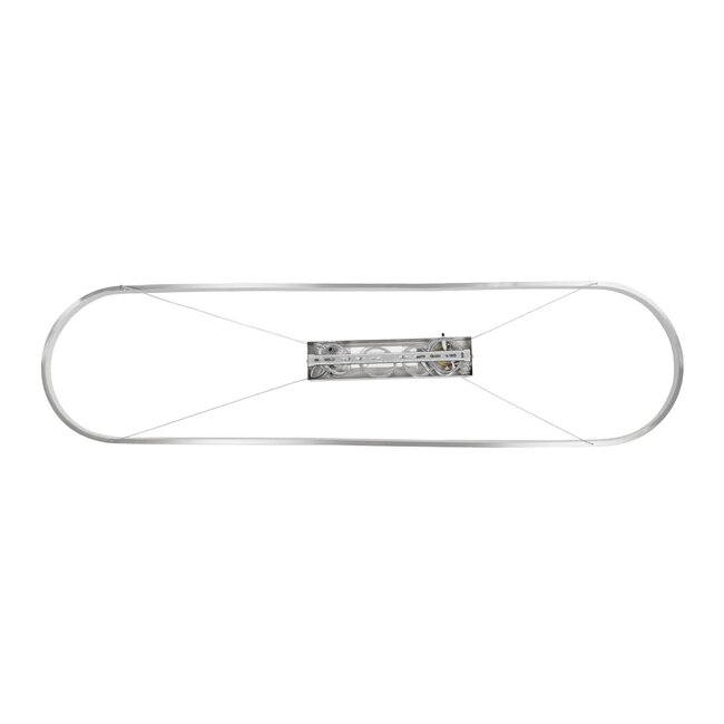 BOLIVAR 61273 Μοντέρνο Κρεμαστό Φωτιστικό Οροφής LED 54W 6210lm 360° AC 220-240V IP20 Ρυθμιζόμενο Λευκό CCT με Χειριστήριο από 2700K έως 6000K Dimmable - Lumileds SMD Chip - Νίκελ Βούρτσας - Μ120 x Π30 x Υ2cm - 3 Χρόνια Εγγύηση - 8