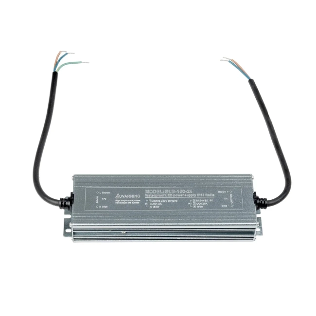 73063 Μεταλλικό Τροφοδοτικό SELV για Προϊόντα LED 150W 6.25A - AC 220-240V σε DC 24V - Αδιάβροχο IP67 Μ23.5 x Π6 x Υ4cm - 3 Years Warranty - 4