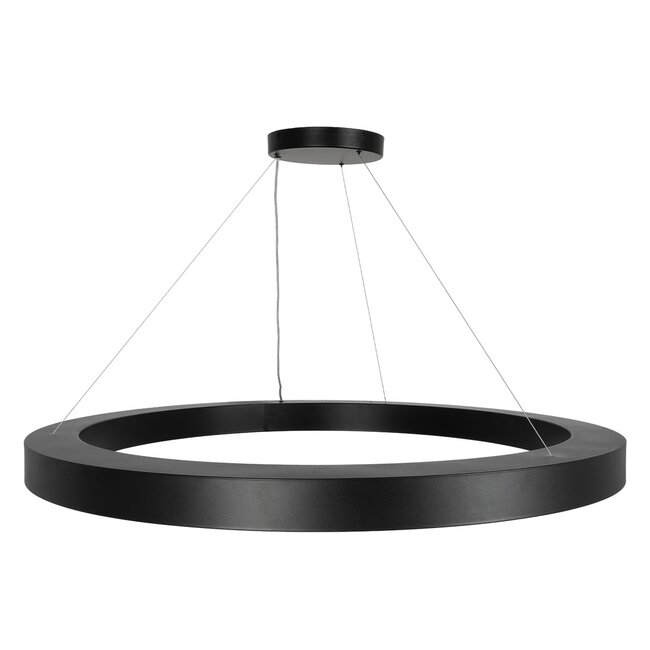 kelvo® RA KLV-101-0369 Κρεμαστό Φωτιστικό Οροφής LED 100W 10000lm 120° AC 220-240V IP20 Ρυθμιζόμενο Λευκό CCT με Χειριστήριο από 2700K έως 6000K Dimmable - Lumileds SMD Chip - Μαύρο Ματ - Μ120 x Π120 x Υ8cm - 3 Χρόνια Εγγύηση - 7