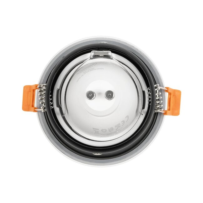 kelvo® SIGMA KLV-101-0042 Χωνευτό Φωτιστικό Downlight Σποτ Μπάνιου για Λάμπα MR16 με Ντουί GU10 AC 220-240V Αδιάβροχο IP65 - Λευκό Ματ - Μ8.5 x Π8.5 x Υ4.4cm / Q7.5cm - 5