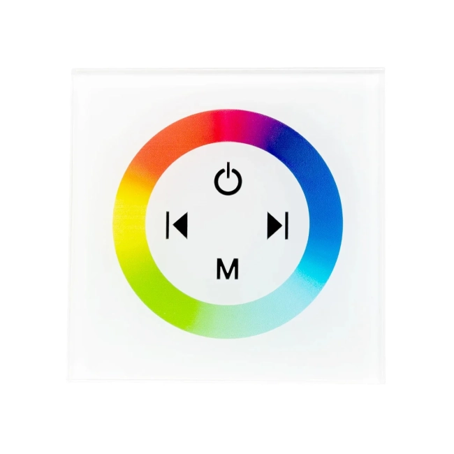 LED RGB Controller Λευκό Τοίχου Αφής 12v (144w) - 24v (288w) DC 77419 LED RGB Controller Λευκό Τοίχου Αφής 12v (144w) - 24v (288w) DC 77419
