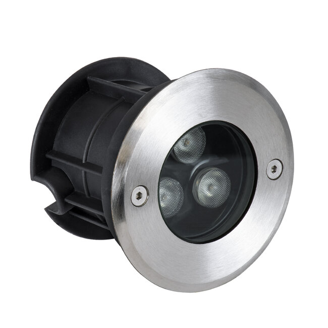 UNDERWATER-JULIA 90563 Υποβρύχιο Χωνευτό Φωτιστικό Σποτ Ειδικό για Σιντριβάνια LED 3W 285lm 15° DC 24V Αδιάβροχο IP68 Φ10 x Υ7.5cm Φυσικό Λευκό 4500K - Ανοξείδωτο Ατσάλι - 3 Years Warranty