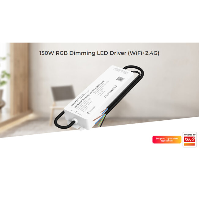 71440 WP3-P150V24 Mi-Light Ασύρματο RF 2.4Ghz Smart Controller LED Driver Wireless WiFi 1 Καναλιού για RGBW+WW+CCT Προϊόντα LED 150W 6.25A - AC 100-240V σε DC 24V - Αδιάβροχο IP67 Μ22.5 x Π7.3 x Υ3.5cm - 5 Years Warranty - 11