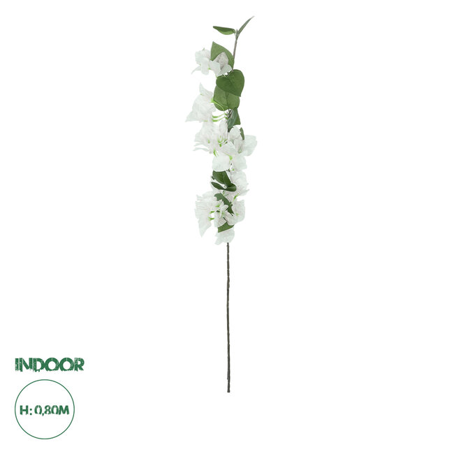 Artificial Garden BOUGAUVILLEA BRANCH 20657 Τεχνητό Διακοσμητικό Κλαδί Μπουκανβίλιας Λευκή Y80cm