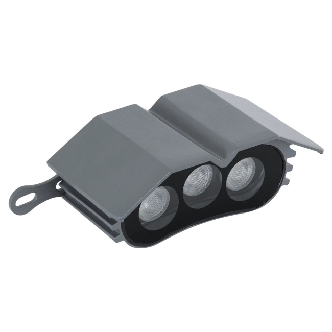  TREELIGHT-ZINA S-90982 Κυρτή Μπάρα Φωτισμού Wall Washer για Φυτά - Δέντρα LED 3W 255lm 30° DC 24V Αδιάβροχο IP65 RGBW Dimmable - Γκρι Ανθρακί - Μ11 x Π6.5 x Υ5cm - 3 Χρόνια Εγγύηση