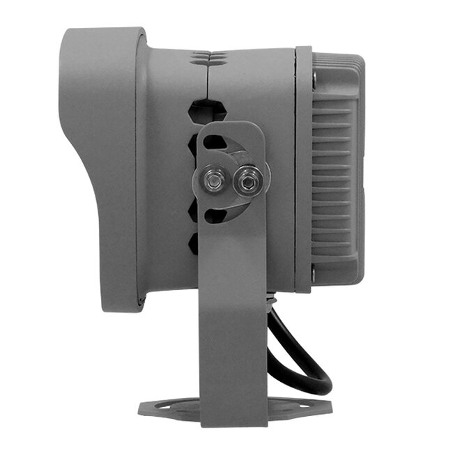 FLOODXENA 05016 Προβολέας Σποτ Wall Washer LED 12W 1380lm 10° AC 220-240V Αδιάβροχο IP65 Φυσικό Λευκό 4500K - Bridgelux SMD Chip - Γκρι Ανθρακί - Μ13.5 x Π11 x Υ15cm - 3 Χρόνια Εγγύηση - 3