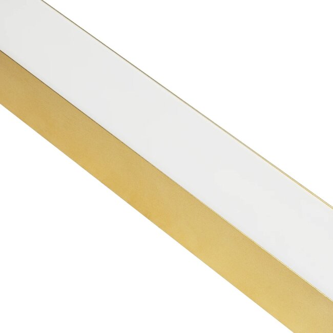kelvo® ORION KLV-101-0364 Γραμμικό Κρεμαστό Φωτιστικό Οροφής LED 72W 7200lm 120° AC 220-240V IP20 Ρυθμιζόμενο Λευκό CCT με Χειριστήριο από 2700K έως 6000K Dimmable - Lumileds SMD Chip - Χρυσό Πλατίνα - Μ120 x Π5 x Υ7cm - 3 Χρόνια Εγγύηση - 10
