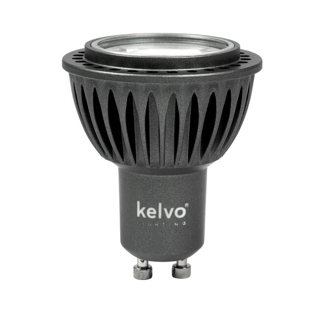 kelvo® KYRON 3° KLV-103-0003 Σποτ GU10 MR16 LED 3W 360lm CRI (Ra) ≥ 90 3° AC 220-240V IP20 Φυσικό Λευκό 4500K Dimmable - CREE XPE Chip - Γκρι Ανθρακί Ματ - Μ5 x Π5 x Υ6cm - 3 Χρόνια Εγγύηση - 3