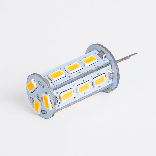 76134 Λάμπα LED G4 SMD 5630 5W 500lm 320° DC 12-24V IP20 Φ1.8 x Υ4.3cm Θερμό Λευκό 2700K Dimmable - 2 Χρόνια Εγγύηση - 2