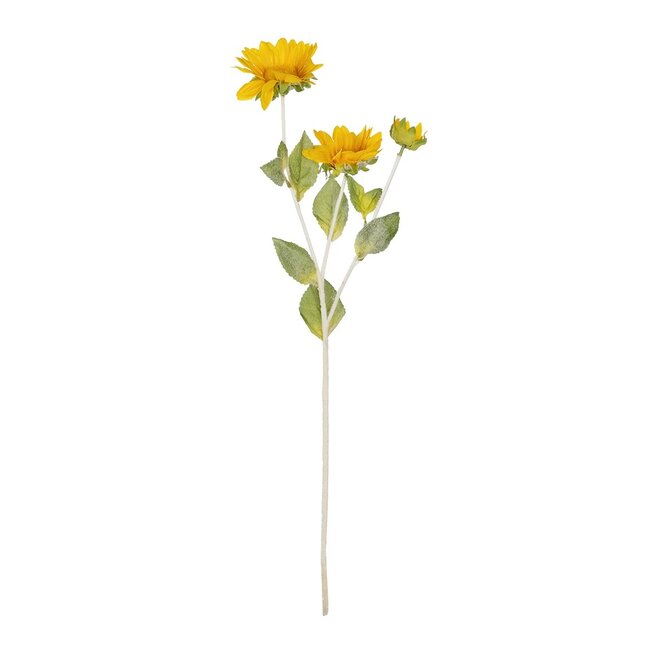 Artificial Garden YELLOW SUNFLOWER BRANCH 21384 Τεχνητό Διακοσμητικό Κλαδί Ηλιοτρόπιο Κίτρινο Y64cm
