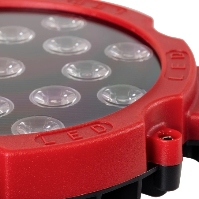 85422 Vehicle & Forklift Work Lights - Φώτα Εργασίας για Οχήματα Περονοφόρα - Κλάρκ LED 45W DC 9-80V Αδιάβροχο IP67 Μαύρο Κόκκινο Μ20 x Π18 x Υ5cm - 5