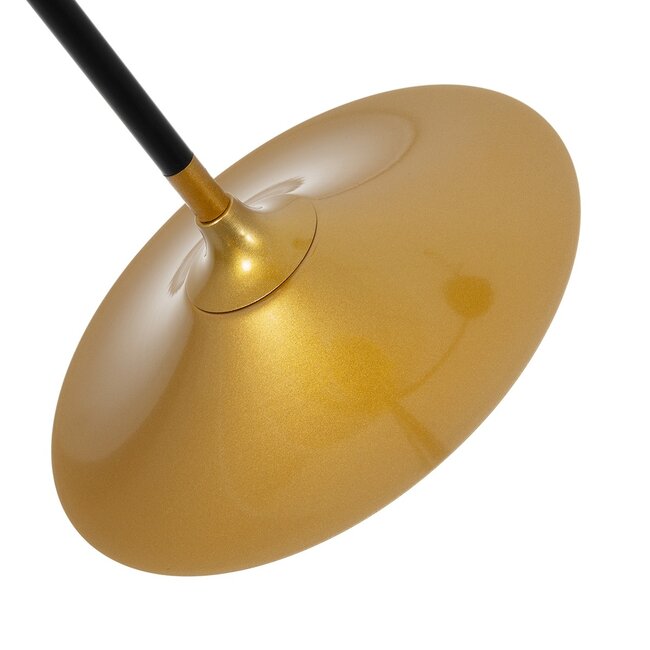 JOLIET 999-0044 Μοντέρνο Φωτιστικό Οροφής Πλέγμα Πολύφωτο 4 x G9 IP20 Μαύρο & Χρυσό Μέταλλο - Μ93 x Π20 x Υ106cm - 7