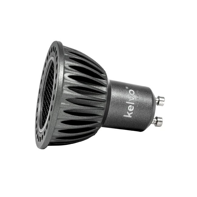 kelvo® KYRON DARK 36° KLV-103-0010 Σποτ GU10 MR16 με Honeycomb Anti-Glare Reflector LED 7W 840lm CRI (Ra) ≥ 90 36° AC 220-240V IP20 Φυσικό Λευκό 4500K Dimmable - Bridgelux COB Chip - Γκρι Ανθρακί & Μαύρο Ματ - Μ5 x Π5 x Υ5.7cm - 3 Χρόνια Εγγύηση - 6