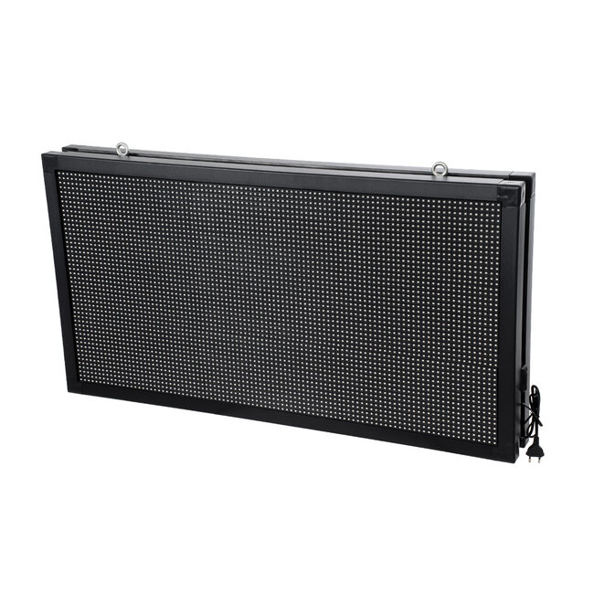 DISPLAY 90814 LED Scrolling Display 96x48cm - Κυλιόμενη Ψηφιακή Πινακίδα / Επιγραφή Διπλής Όψης P10 LED SMD AC 220-240V - Λειτουργία μέσω Wi-Fi με Εφαρμογή APP - Αισθήτηρας Θερμοκρασίας και Υγρασίας - Αδιάβροχο IP65 - Μ102 x Π11 x Υ54.5cm - Μπλε - 1 Χρόνο Εγγύηση