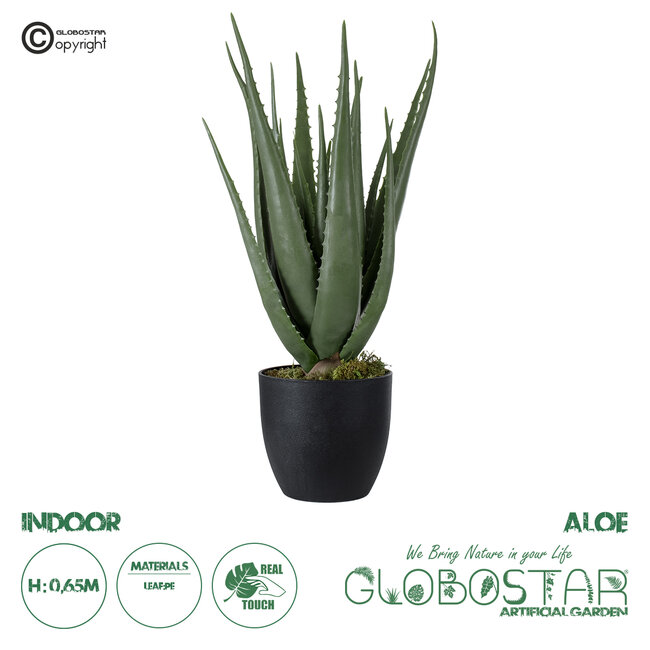Artificial Garden ALOE 20066 Τεχνητό Διακοσμητικό Φυτό Αλόη Υ65cm