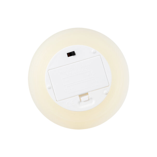 FIREFLAME 79542 Διακοσμητικό Realistic Κερί Παραφίνης με LED Εφέ Κινούμενης Φλόγας - Μπαταρίας & Ασύρματο Χειριστήριο IR Θερμό Λευκό 3000K Dimmable - Φ10 x Υ15cm - 4
