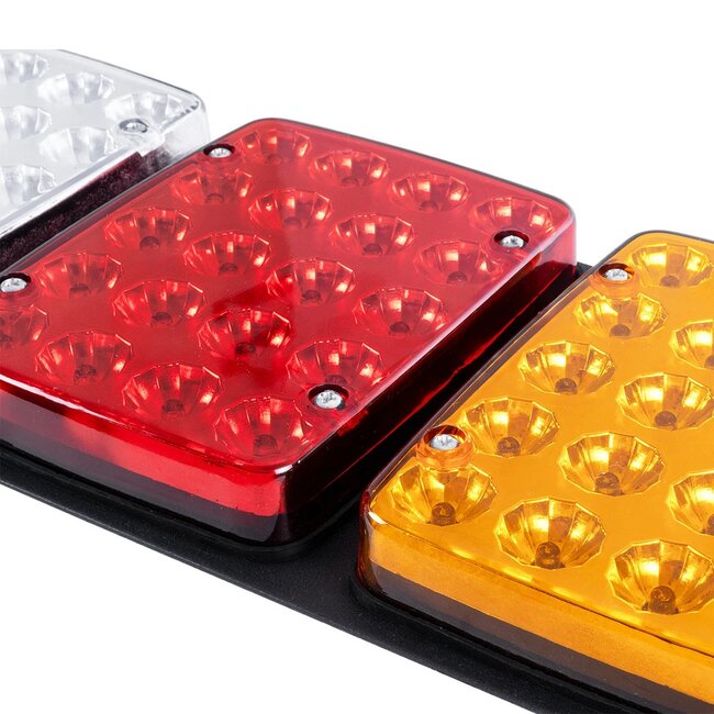 TAILIGHT 999-0260 Πίσω Φανάρι Οχημάτων LED 9W 360lm 180° DC 24V Αδιάβροχο IP66 Πορτοκαλί & Κόκκινο & Ψυχρό Λευκό 6000K - Μ33 x Π2.4 x Υ14cm - Πακέτο 2 Τεμαχίων - 1 Χρόνο Εγγύηση - 5