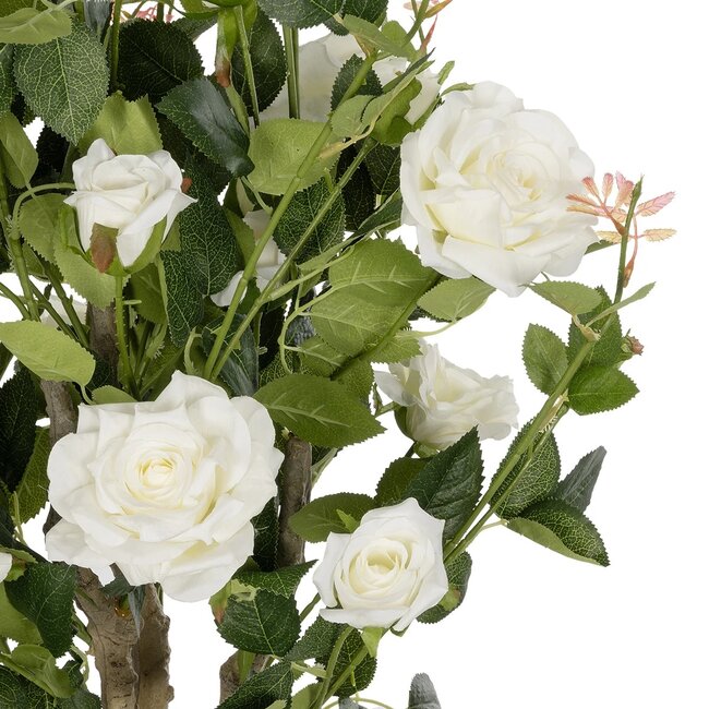 Artificial Garden WHITE ROSES 21069 Τεχνητό Διακοσμητικό Δέντρο Τριανταφυλλιά Μ50 x Π50 x Υ90cm - 3