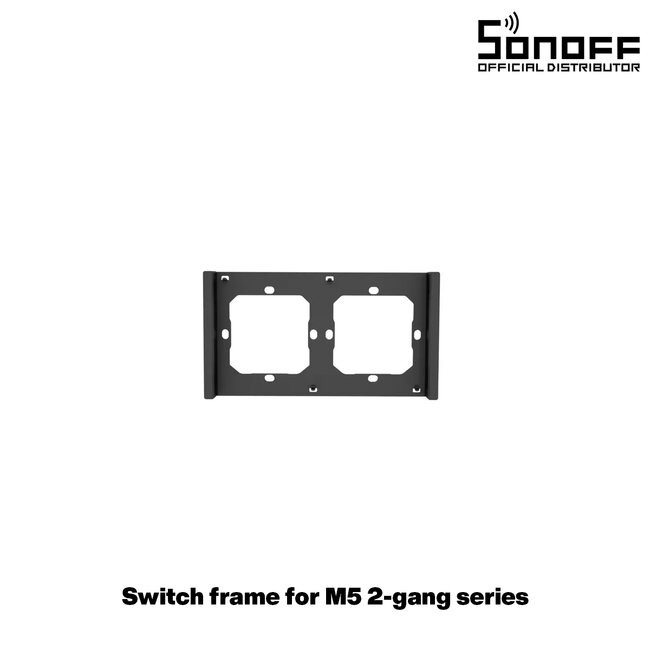 80084 SONOFF SwitchMan M5-80 Wall Frame 2 Way - L15.7 X W8.6 X H1.48CM