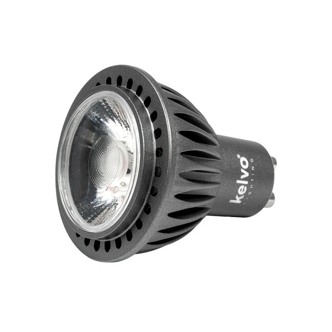 kelvo® KYRON 10° KLV-103-0004 Σποτ GU10 MR16 LED 5W 550lm CRI (Ra) ≥ 90 10° AC 220-240V IP20 Θερμό Λευκό 2700K Dimmable - CREE CXA Chip - Γκρι Ανθρακί Ματ - Μ5 x Π5 x Υ6cm - 3 Χρόνια Εγγύηση