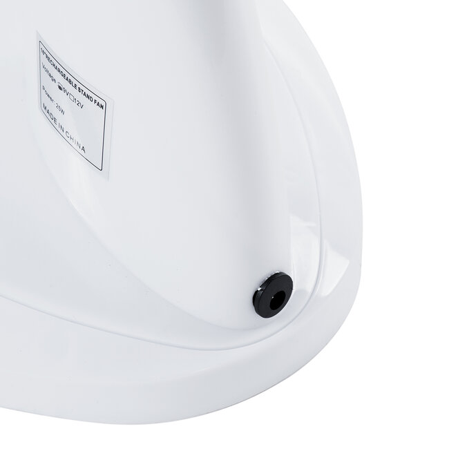 SOLARI-FAN 85354 Solar Fan Αυτόνομος Ηλιακός Επιτραπέζιος Ανεμιστήρας 25W 2 Λειτουργιών Ρεύματος με AC 220-240V ή με Φωτοβολταϊκό Panel 9V 12W & Επαναφορτιζόμενη Μπαταρία Li-ion 7.4V 4400mAh - 3 Ταχύτητες - IP20 - Μ24 x Π36 x Υ49cm - Λευκό - 2 Years Warranty - 9