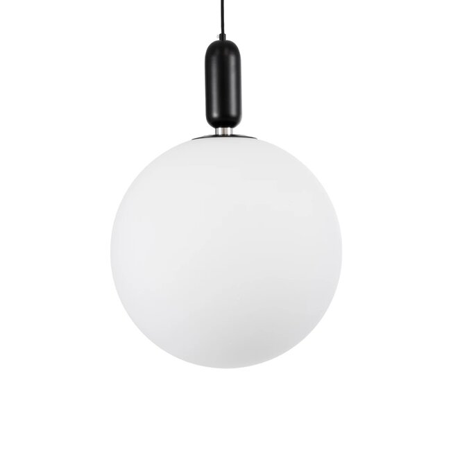 kelvo® ESTETICO KLV-101-0381 Κρεμαστό Φωτιστικό Οροφής για Λάμπα με Ντουί E27 AC 220-240V IP20 - Μαύρο Ματ & Λευκό - Μ40 x Π40 x Υ58cm - 4