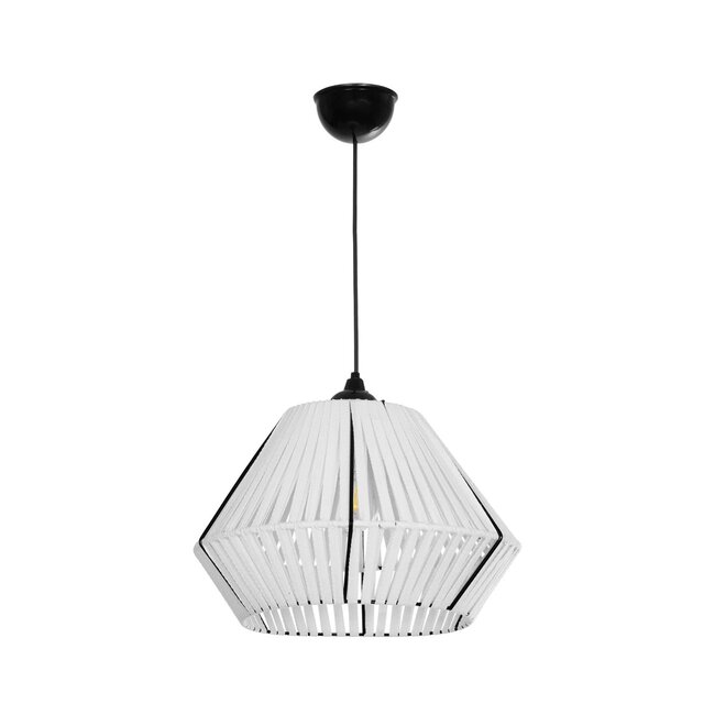 NUI 205-0063 Boho Κρεμαστό Φωτιστικό Οροφής με Ντουί 1 x E27 AC 220-240V IP20 - Λευκό - M36 x Π36 x Υ27cm - 4 NUI 205-0063 Boho Κρεμαστό Φωτιστικό Οροφής με Ντουί 1 x E27 AC 220-240V IP20 - Λευκό - M36 x Π36 x Υ27cm - 4