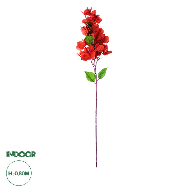 Artificial Garden BOUGAUVILLEA BRANCH 20662 Τεχνητό Διακοσμητικό Κλαδί Μπουκανβίλιας Κόκκινο Κεραμιδί Y80cm
