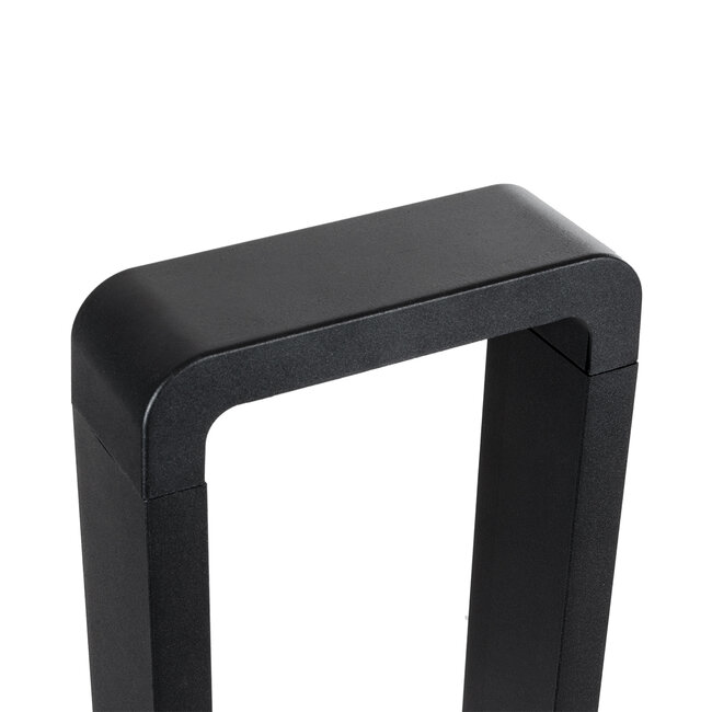 BACKYARD 90546 Φωτιστικό Κήπου - Κολωνάκι Αρχιτεκτονικού Φωτισμού Εξωτερικού Χώρου LED 15W 1500lm 120° AC 220-240V - Αδιάβροχο IP65 - Σώμα Αλουμινίου & ABS - Μ16 x Π5.5 x Υ58cm - Θερμό Λευκό 2700K - Μαύρο - 2 Χρόνια Εγγύηση - 6