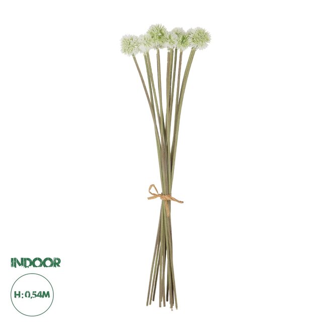 Artificial Garden WHITE DANDELION BOUQET 21358 Τεχνητό Διακοσμητικό Ταραξάκο Μπουκέτο Y54cm