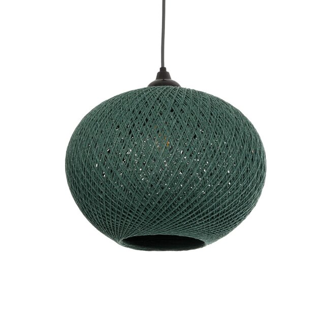 SOLEI 205-0014 Boho Κρεμαστό Φωτιστικό Οροφής με Ντουί 1 x E27 AC 220-240V IP20 - Πράσινο - M30 x Π30 x Υ35cm - 2