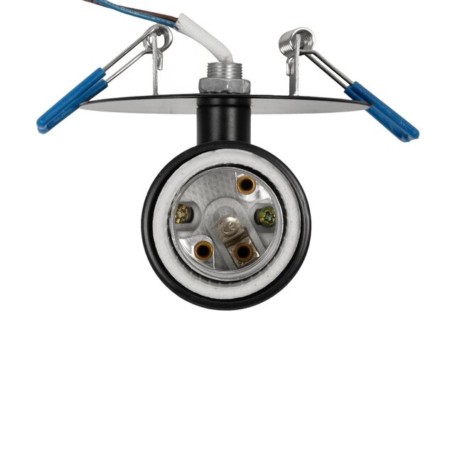 SARA 999-0058 Χωνευτό Φωτιστικό Οροφής Σποτ Μονόφωτο 1 x E27 IP20 Μαύρο Μέταλλο - Μ8,5 x Π8,5 x Υ11cm