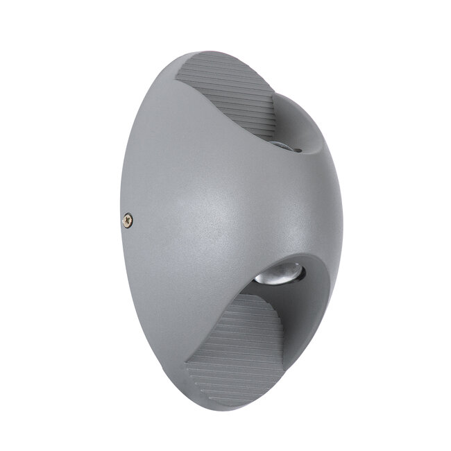 JEREMY 60531 Φωτιστικό Τοίχου - Απλίκα Αρχιτεκτονικού Φωτισμού Εσωτερικού/Εξωτερικού Χώρου Up & Down LED 10W 1000lm 60° AC220-240V Αδιάβροχο IP65 - Σώμα Αλουμινίου & Tempered Glass - Μ16 x Π10 x Υ7cm - Θερμό Λευκό 2700K - Γκρι Ανθρακί - Bridgelux Chip - 5 Years Warranty