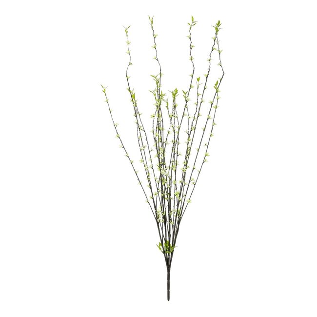 Artificial Garden GREEN WILLOW FLOWER BRANCH 21458 Τεχνητό Διακοσμητικό Κλαδί Λευκή Ιτιά Y86cm