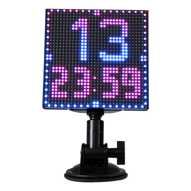 81501 LED Scrolling Display 32x32cm - Κυλιόμενη Ψηφιακή Πινακίδα / Επιγραφή Μονής Όψης P10 LED SMD DC 12V USB - Λειτουργία μέσω Wi-Fi με Εφαρμογή APP - IP20 - Μ13.2 x Π4 x Υ25cm - Πολύχρωμο RGBW - 1 Χρόνο Εγγύηση