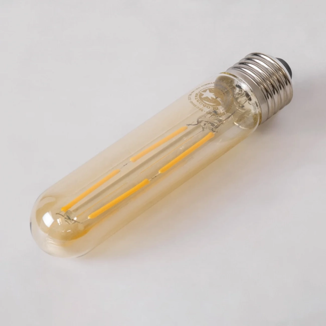 TUBIS 99049 Λάμπα Σωλήνας E27 T30 LED 4W 350lm 360° AC 220-240V IP20 Ultra Θερμό Λευκό 2200K Dimmable - Long Filament Chip - Μελί - Μ3 x Π3 x Υ13.5cm - 3 Χρόνια Εγγύηση TUBIS 99049 Λάμπα Σωλήνας E27 T30 LED 4W 350lm 360° AC 220-240V IP20 Ultra Θερμό Λευκό 2200K Dimmable - Long Filament Chip - Μελί - Μ3 x Π3 x Υ13.5cm - 3 Χρόνια Εγγύηση
