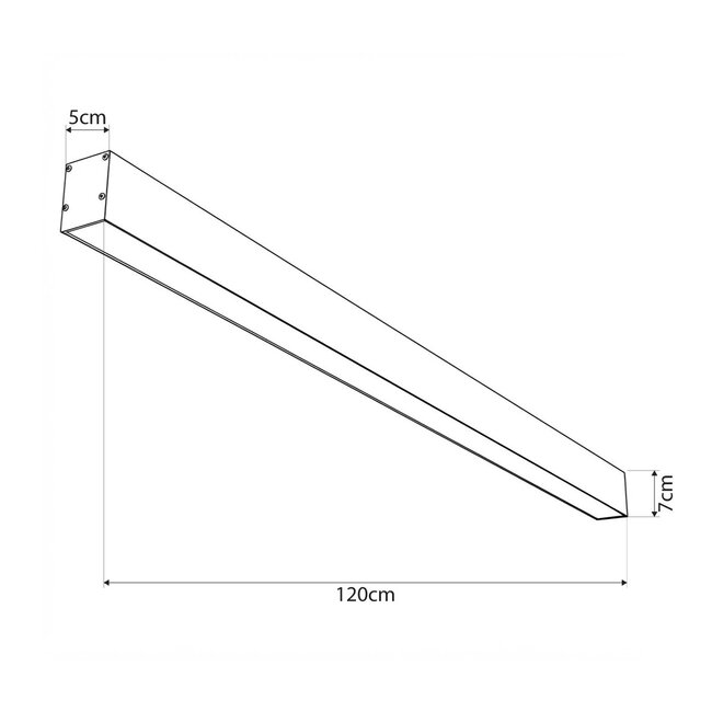 kelvo® ORION KLV-101-0364-V2 Γραμμικό Φωτιστικό Οροφής LED 72W 7200lm 120° AC 220-240V IP20 Ρυθμιζόμενο Λευκό CCT με Χειριστήριο από 2700K έως 6000K Dimmable - Lumileds SMD Chip - Χρυσό Πλατίνα - Μ120 x Π5 x Υ7cm - 3 Χρόνια Εγγύηση - 5