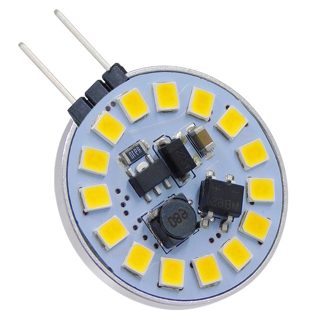 76105 Λάμπα G4 LED SMD 2835 3W 330lm 120° DC 12-24V Side Pin Φυσικό Λευκό 4500K Dimmable 76105 Λάμπα G4 LED SMD 2835 3W 330lm 120° DC 12-24V Side Pin Φυσικό Λευκό 4500K Dimmable