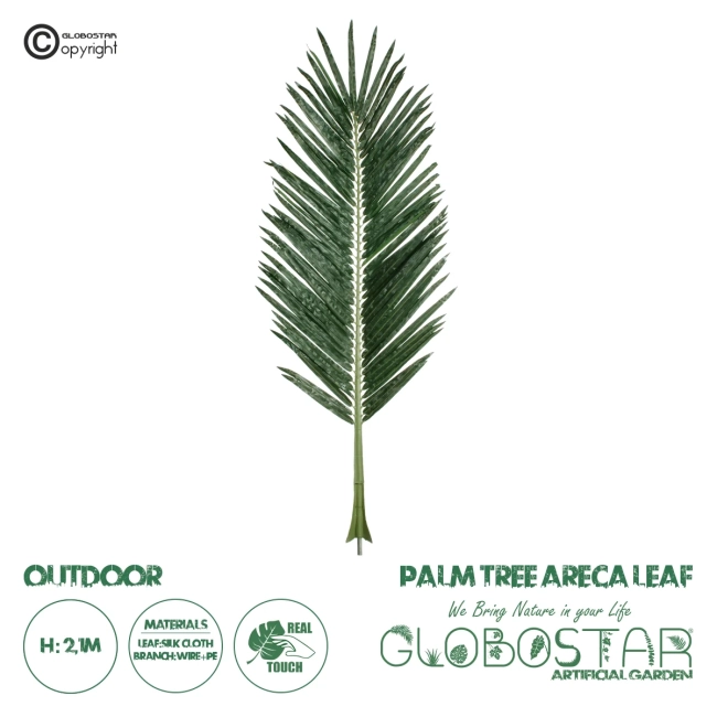 Artificial Garden ARECA PALM LEAF 20180 - Τεχνητό Διακοσμητικό Φύλο Φοινικόδεντρου Αρέκα Π90 x Υ210cm