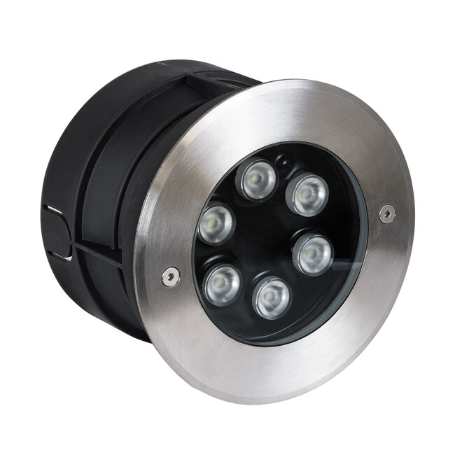 UNDERWATER-JULIA 90567 Υποβρύχιο Χωνευτό Φωτιστικό Σποτ Ειδικό για Σιντριβάνια LED 6W 510lm 15° DC 24V Αδιάβροχο IP68 Φ17 x Υ10.2cm RGBW DMX512 - Ανοξείδωτο Ατσάλι - 3 Years Warranty