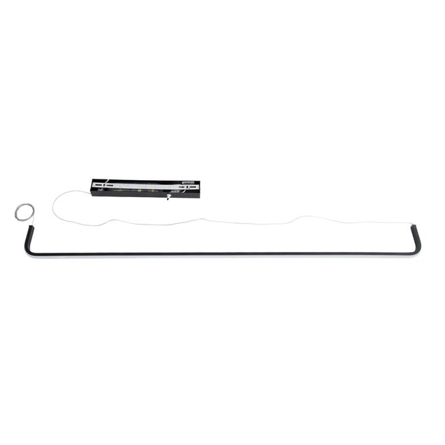 kelvo® LINARIA KLV-101-0255 Κρεμαστό Φωτιστικό Οροφής LED 36W 3600lm 180° AC 220-240V IP20 Ρυθμιζόμενο Λευκό CCT με Χειριστήριο από 2700K έως 6000K Dimmable - Lumileds SMD Chip - Μαύρο Ματ - Μ120 x Π2 x Υ10cm - 3 Χρόνια Εγγύηση - 7